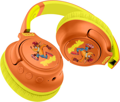 OTL Technologies CB1218 Crash Bandicoot LED Light Up Wireless Bluetooth Headphones - Orange