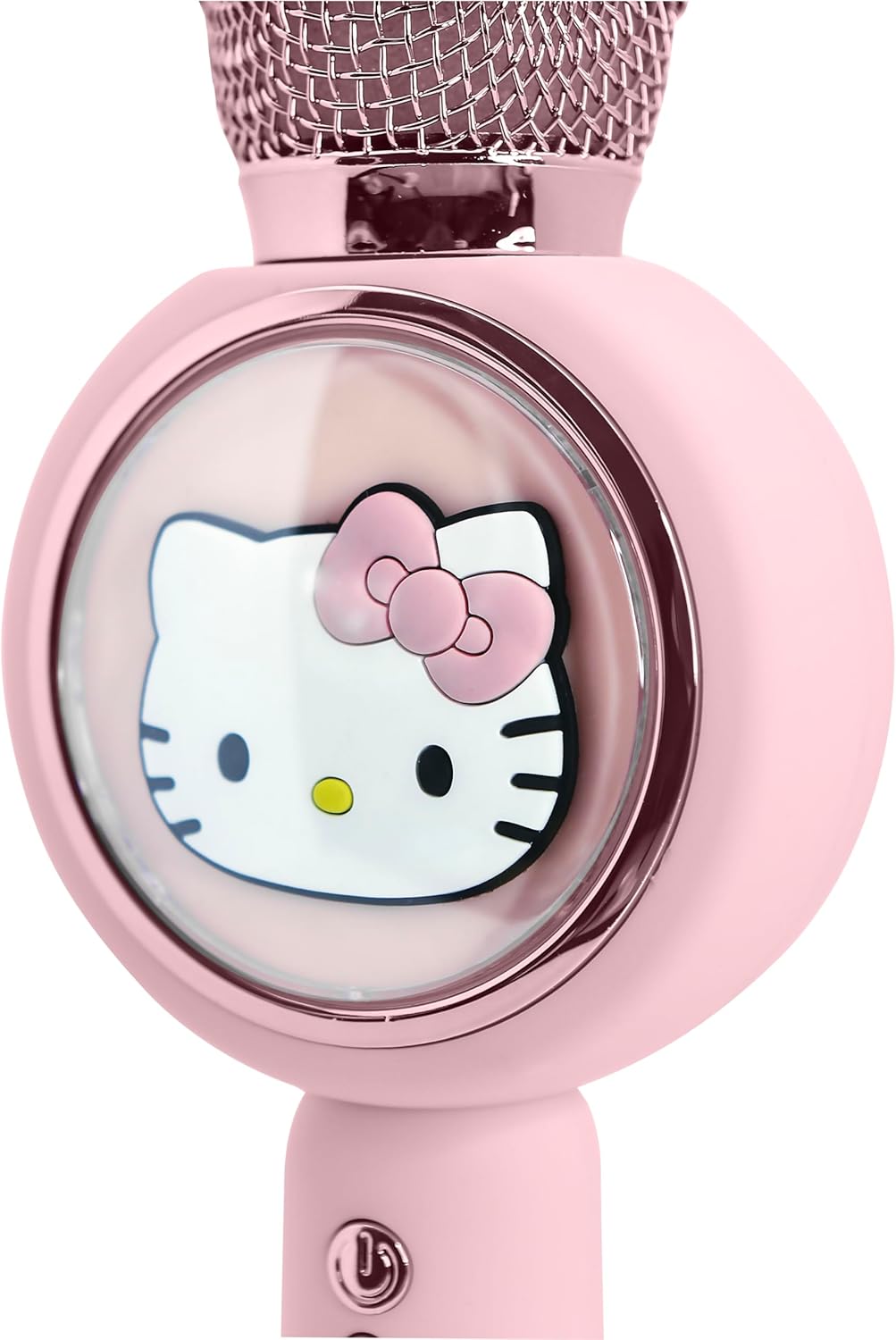 OTL Technologies Hello Kitty HK1210 Popsing LED Light Up Wireless Karaoke Microphone with Voice Changer Mode - Pink