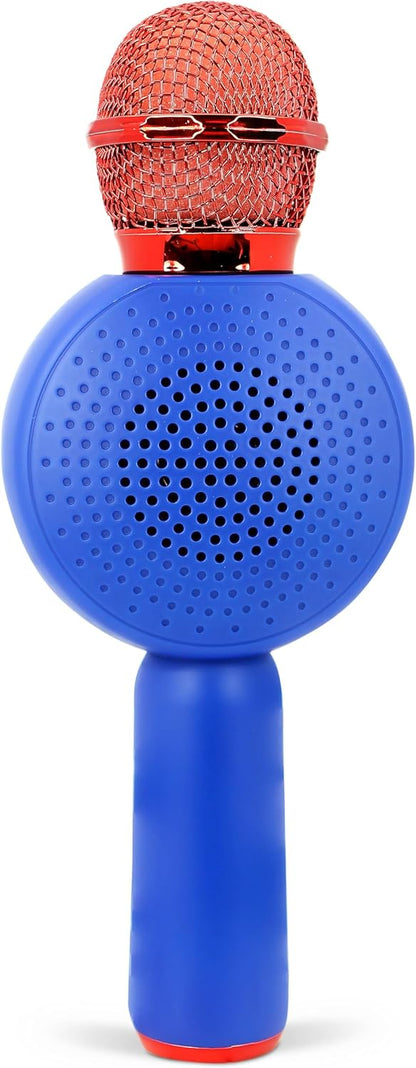 OTL Technologies SH1207 Sonic the Hedgehog Popsing LED Light Up Wireless Karaoke Microphone with Voice Changer Mode – Blue