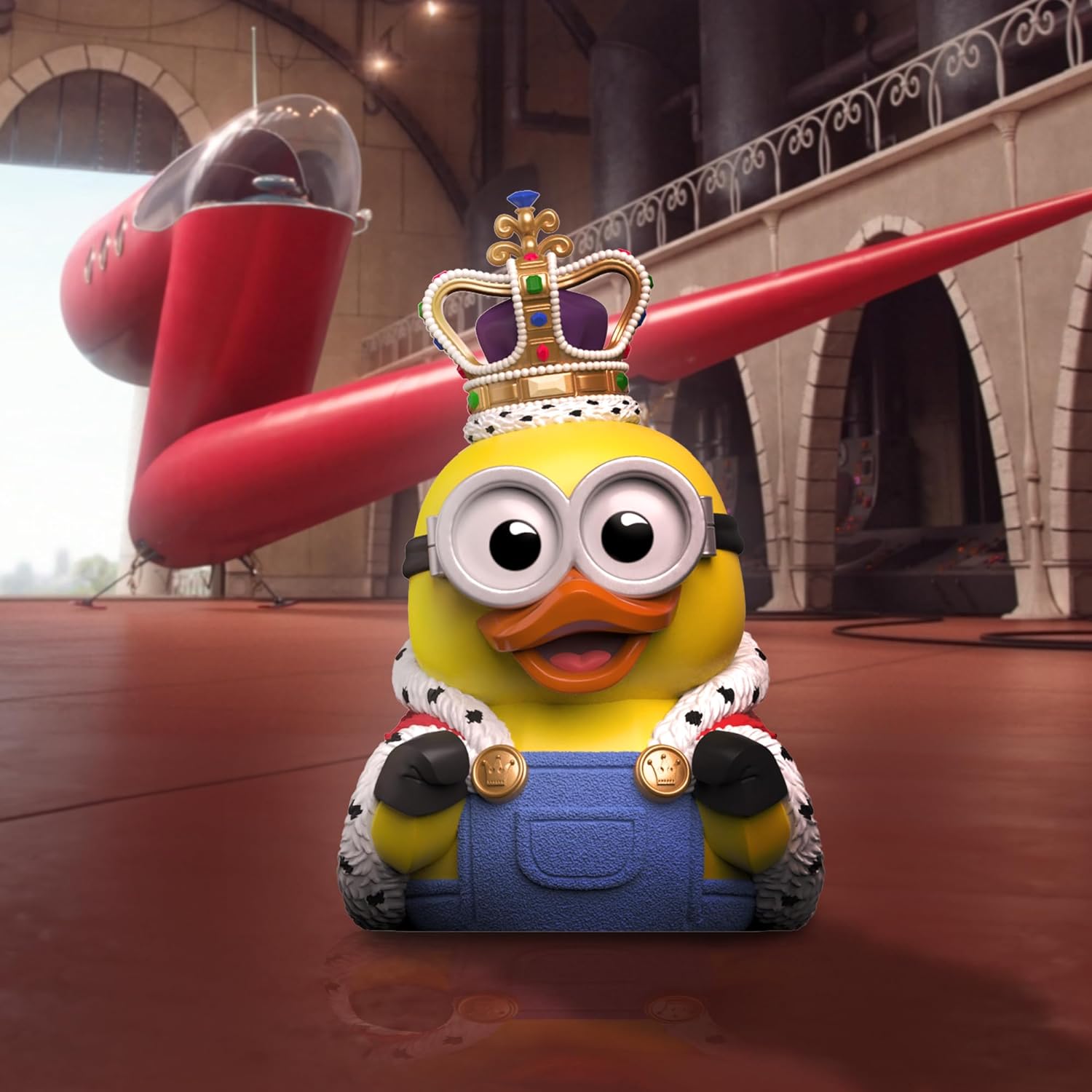 TUBBZ First Edition Minions King Bob Collectible Vinyl Rubber Duck Figuur - Officiële Universal Despicable Me 4 Minions Merchandise - Kids TV, films en videogames