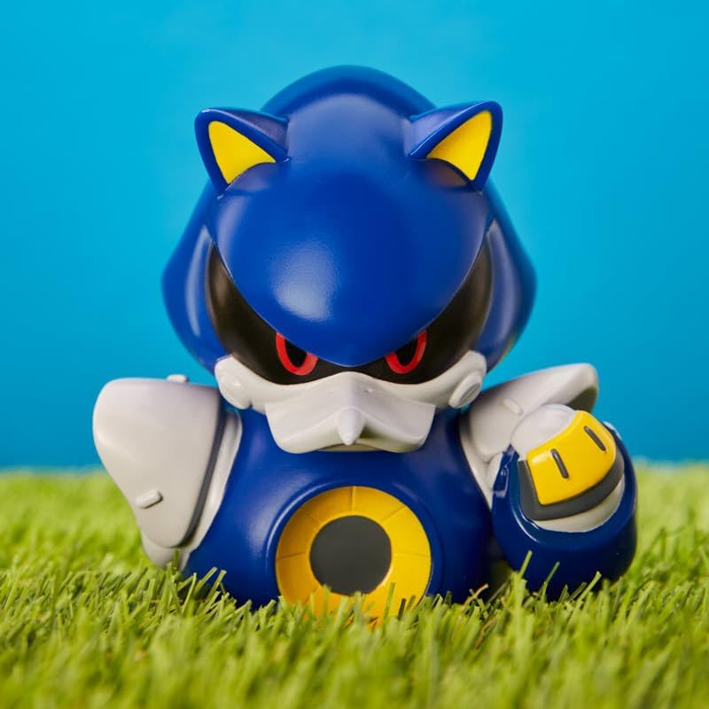 TUBBZ First Edition Metal Sonic Verzamelbare Vinyl Rubber Duck Figuur - Officiële Sonic The Hedgehog Merchandise - Retro videospellen, films en tv