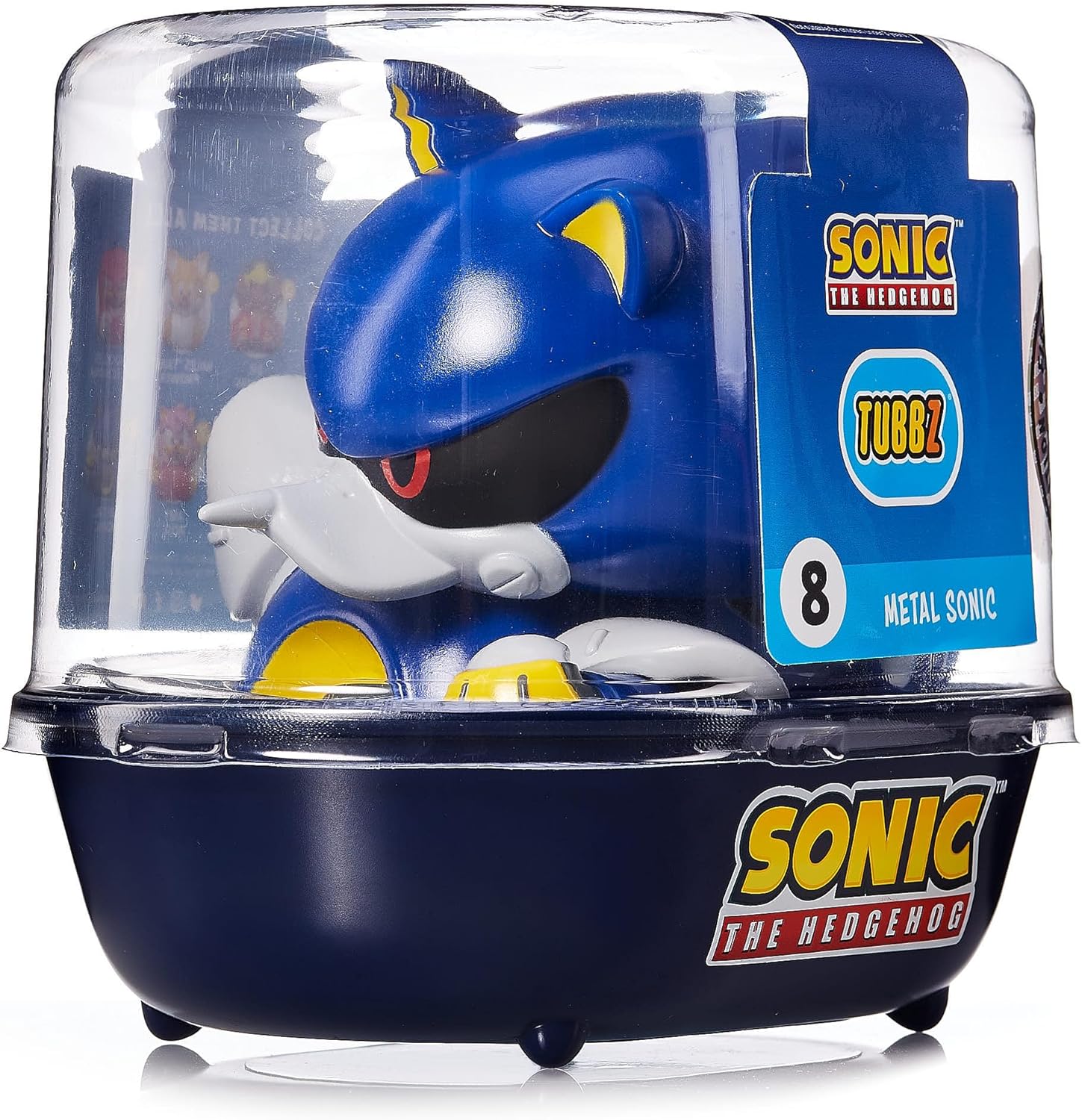 TUBBZ First Edition Metal Sonic Verzamelbare Vinyl Rubber Duck Figuur - Officiële Sonic The Hedgehog Merchandise - Retro videospellen, films en tv