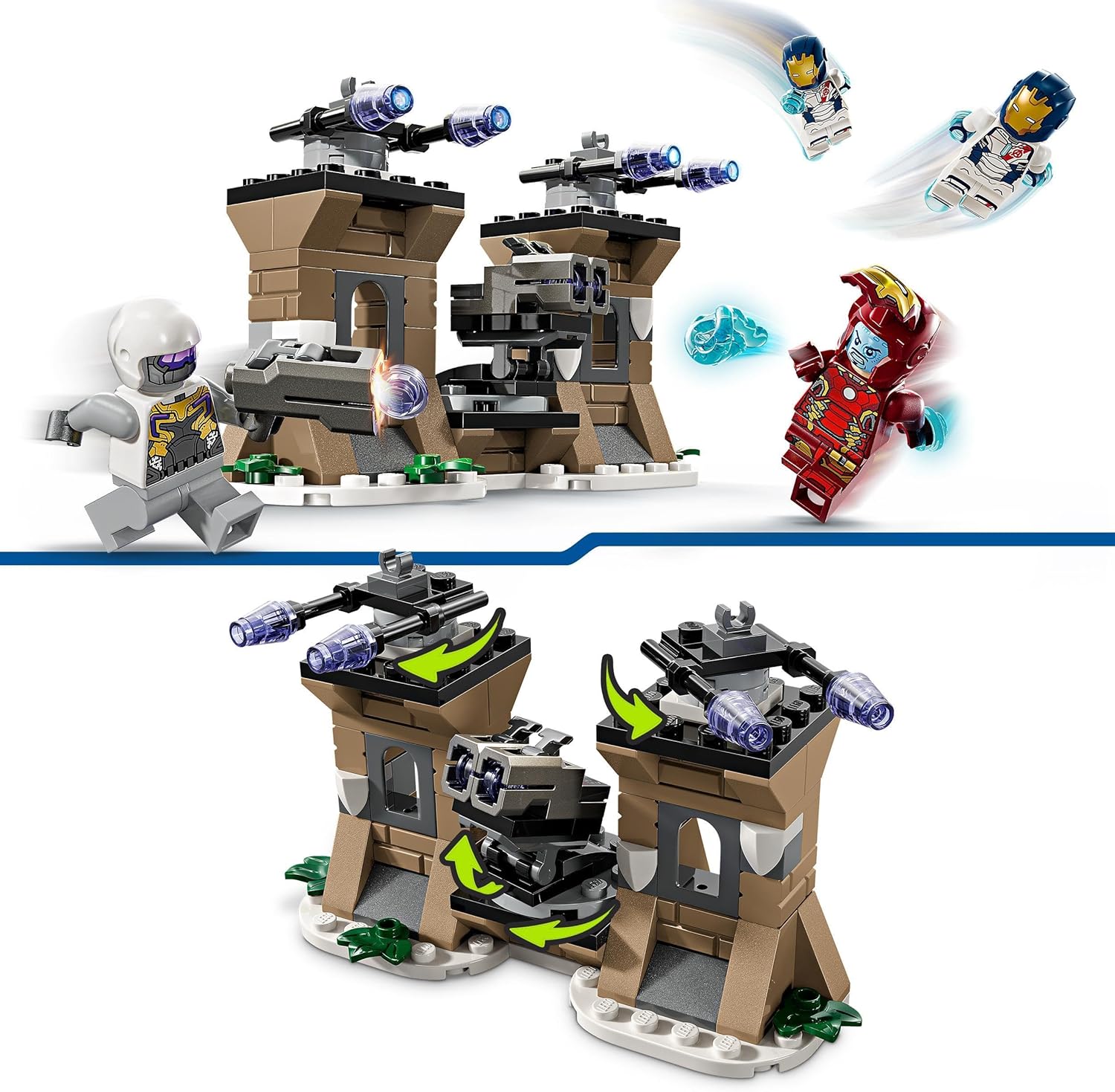 LEGO Marvel Iron Man & Iron Legion vs. Hydra Soldier Building Toy for 6 Plus Year Old Boys & Girls, Avengers Adventure Set for Creative Kids and Super Hero Fans, Birthday Gift Idea 76288