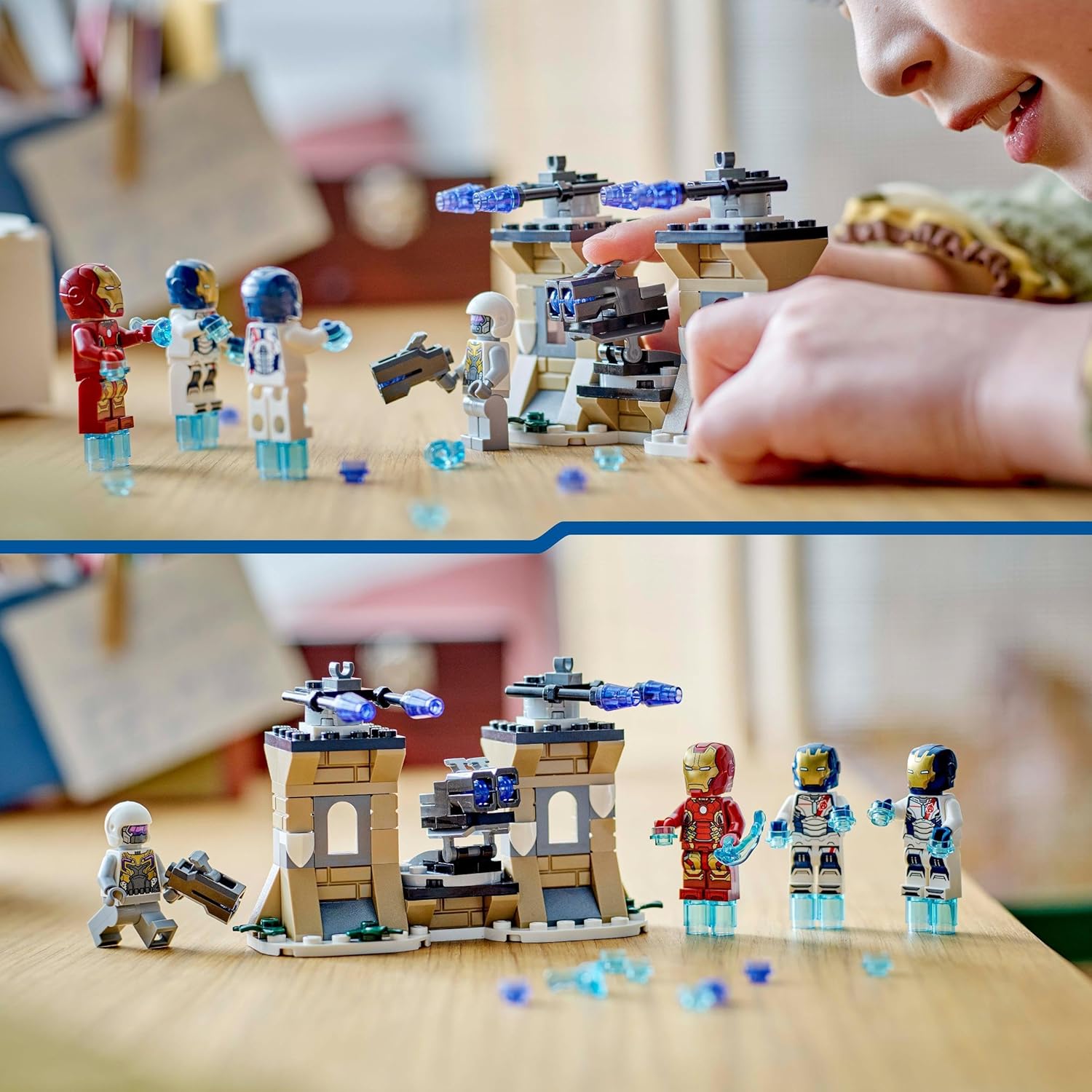 LEGO Marvel Iron Man & Iron Legion vs. Hydra Soldier Building Toy for 6 Plus Year Old Boys & Girls, Avengers Adventure Set for Creative Kids and Super Hero Fans, Birthday Gift Idea 76288