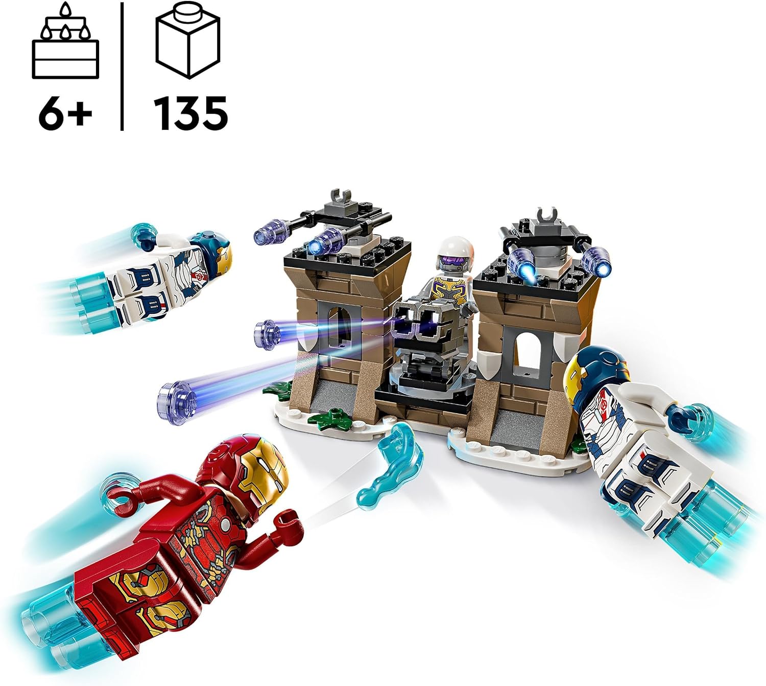 LEGO Marvel Iron Man & Iron Legion vs. Hydra Soldier Building Toy for 6 Plus Year Old Boys & Girls, Avengers Adventure Set for Creative Kids and Super Hero Fans, Birthday Gift Idea 76288