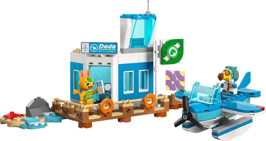 LEGO Animal Crossing Fly with Dodo Airlines Airport Playset, Plane Toy for 7 Plus Year Old Girls & Boys, with a Pilot Minifigure, Set Inspired by the Video Game Series, Birthday Gift for Kids 77051
