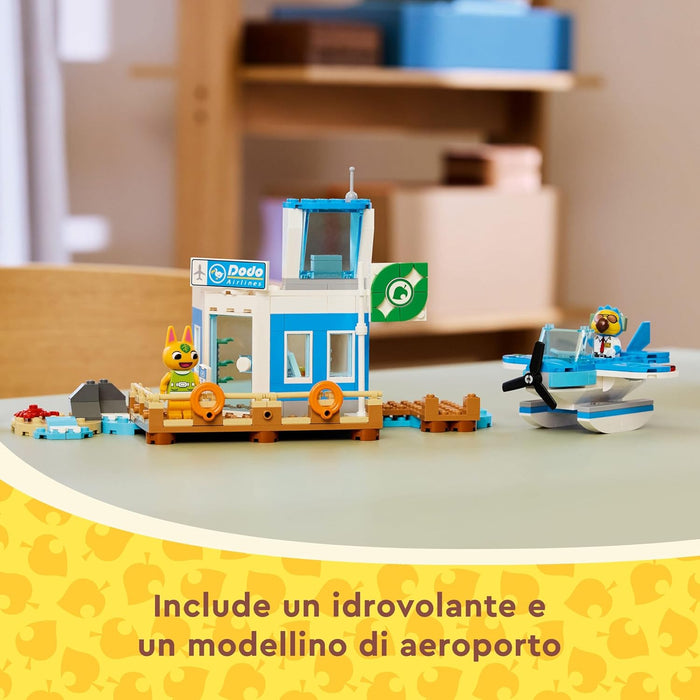 LEGO Animal Crossing Fly with Dodo Airlines Airport Playset, Plane Toy for 7 Plus Year Old Girls & Boys, with a Pilot Minifigure, Set Inspired by the Video Game Series, Birthday Gift for Kids 77051