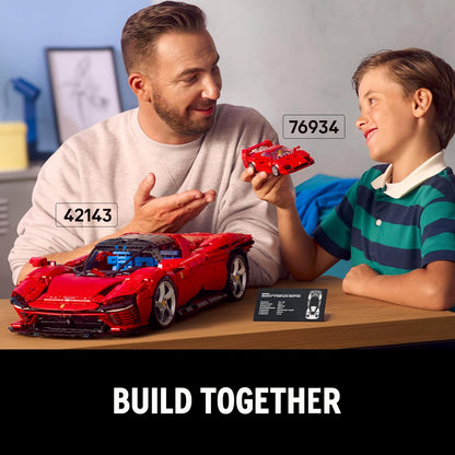LEGO Speed Champions Ferrari F40 Supercar Buildable Vehicle, Toy Model Car for 9 Plus Year Old Boys and Girls, with Driver Minifigure, Kids' Bedroom Decoration, Gift Idea 76934