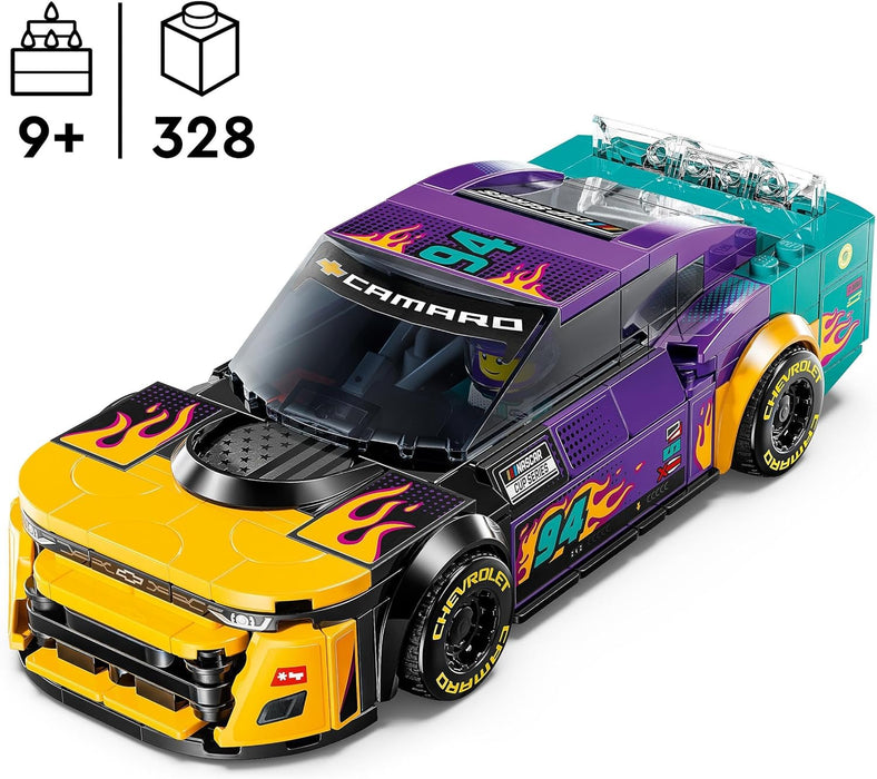 LEGO Speed Champions NASCAR Next Gen Chevrolet Camaro ZL1 Race Car Toy, Vehicle Playset for 9 Plus Year Old Boys & Girls, Kids' Bedroom Decoration, Birthday Gift Idea 76935