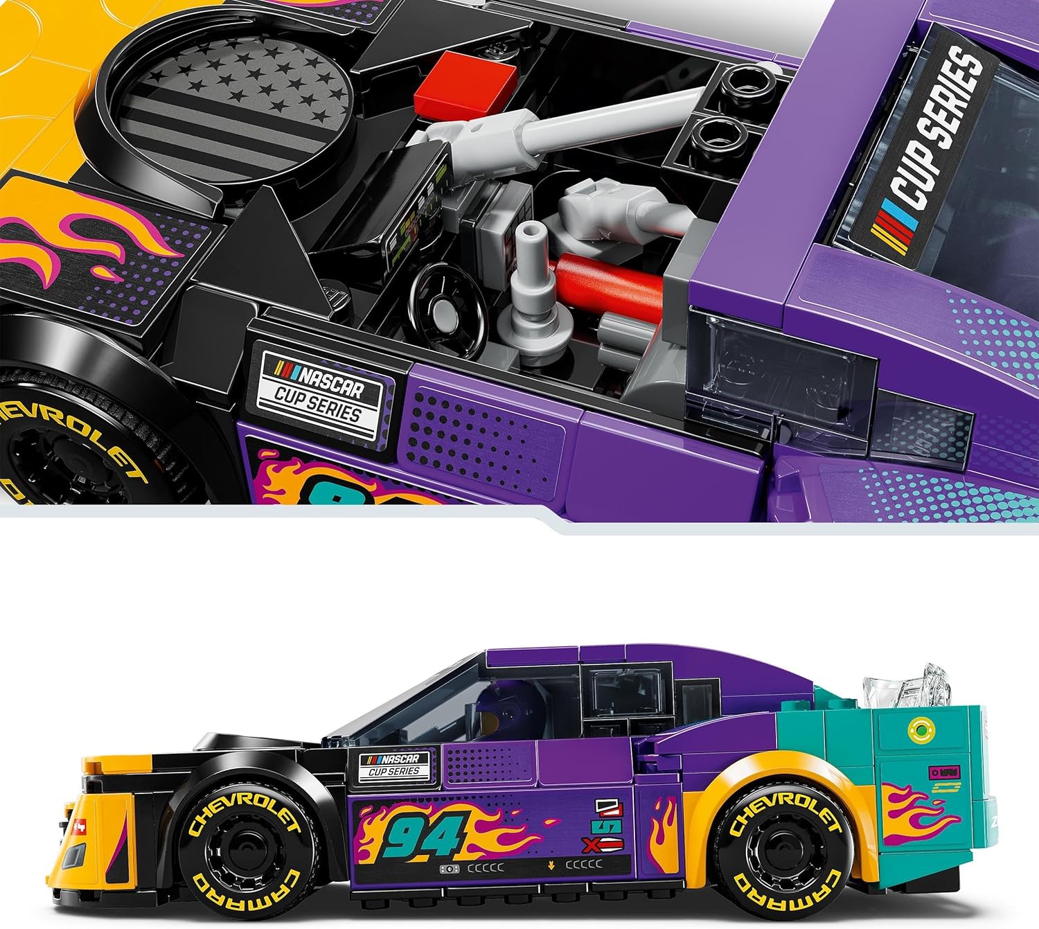 LEGO Speed Champions NASCAR Next Gen Chevrolet Camaro ZL1 Race Car Toy, Vehicle Playset for 9 Plus Year Old Boys & Girls, Kids' Bedroom Decoration, Birthday Gift Idea 76935
