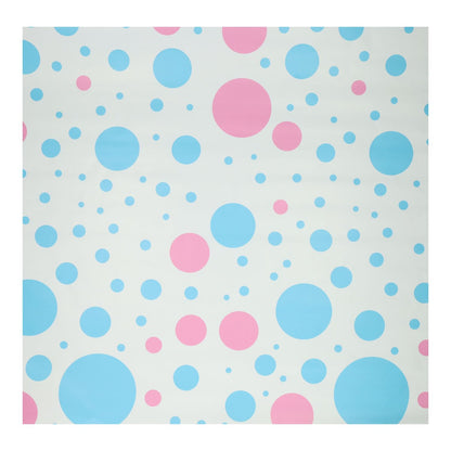 Gift wrap Blue/Pink Dots, 4mtr.