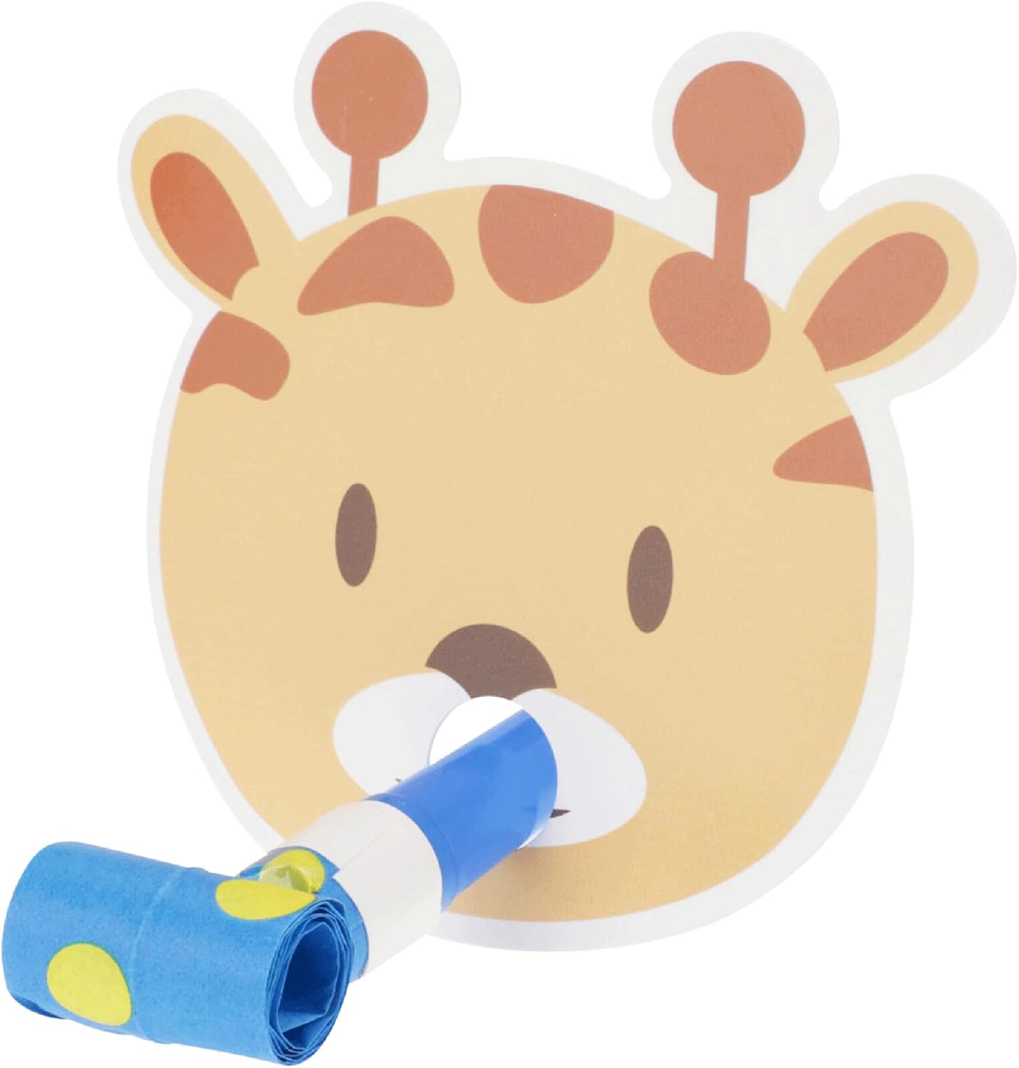 Dierenmaskers met feesttrotten voor kinderen, set van 8, grappige dierenmaskers, verkleedkleding, kostuumaccessoire voor themafeest, jungle, safari of dierentuin, kindermaskers dieren,