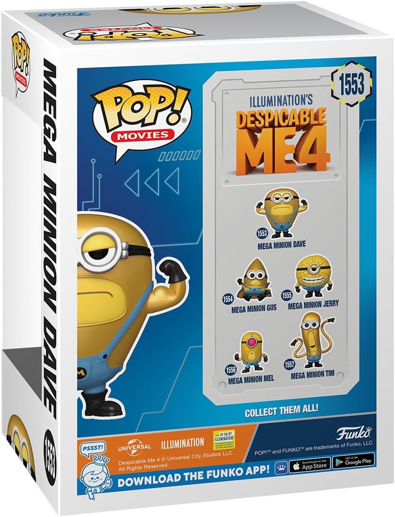 Funko POP! Movies: Despicable Me 4 – Super Dave - Collectable Vinyl Figure - Gift Idea - Official Merchandise - Toys for Kids & Adults - Movies Fans - Model Figure for Collectors and Display