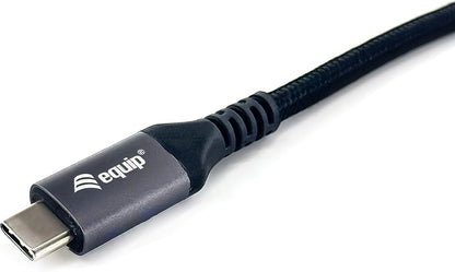 Equip USB 4 Gen 3 C to C Cable M/M 2 m PD3.1 240 W 8 K/60 Hz 40 Gbps Black 128383