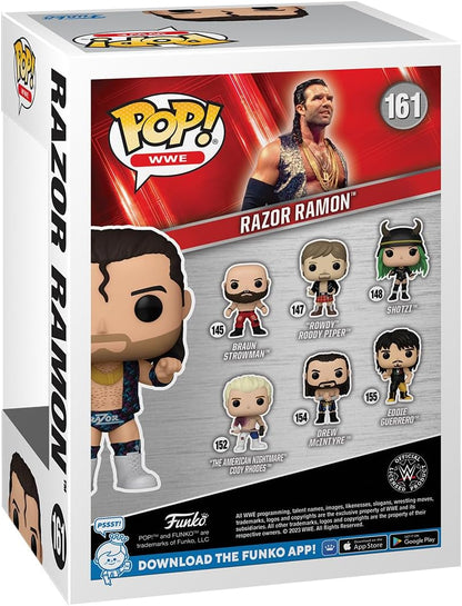 Funko Pop! WWE: WWE 94 SS - Razor Ramon - Collectable Vinyl Figure - Gift Idea - Official Merchandise - Toys for Kids & Adults - Sports Fans - Model Figure for Collectors and Display Standard Size Multicolor