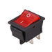 Reround Red Illuminated Lights 4 Pin DPST ON/OFF Rocker Switch 16A 20A 250V AC