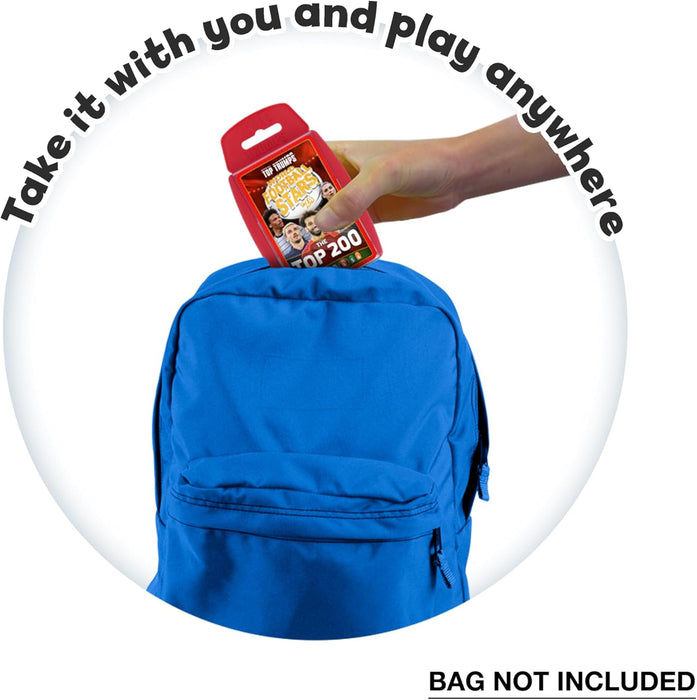 Top Trumps World Football Stars Top 200 Card Game Pack 4, Play with Salah, Mahrez, Dias and Darwin Nunez, educational gift for ages 6 plus