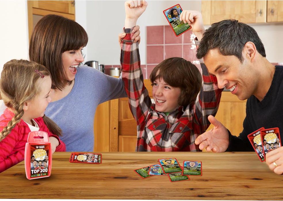 Top Trumps World Football Stars Top 200 Card Game Pack 4, Play with Salah, Mahrez, Dias and Darwin Nunez, educational gift for ages 6 plus