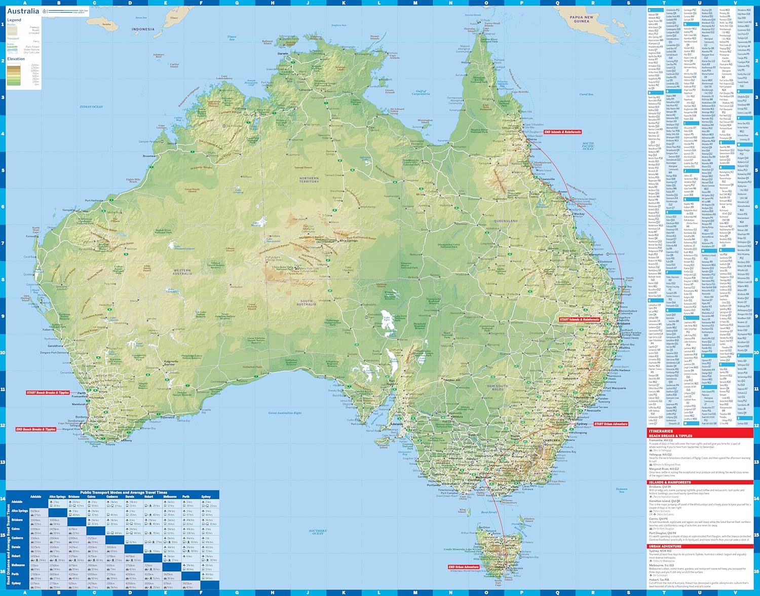 Lonely Planet Australia Planning Map