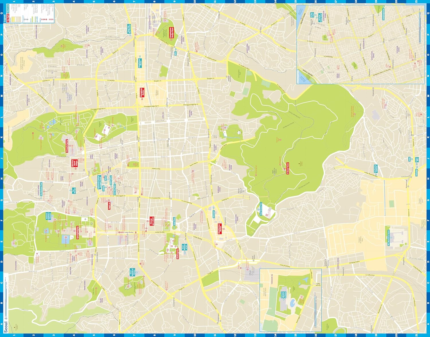 Lonely Planet Seoul City Map