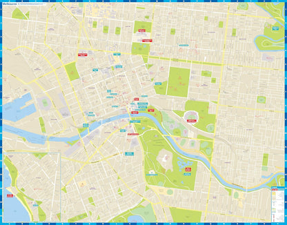 Lonely Planet Melbourne City Map