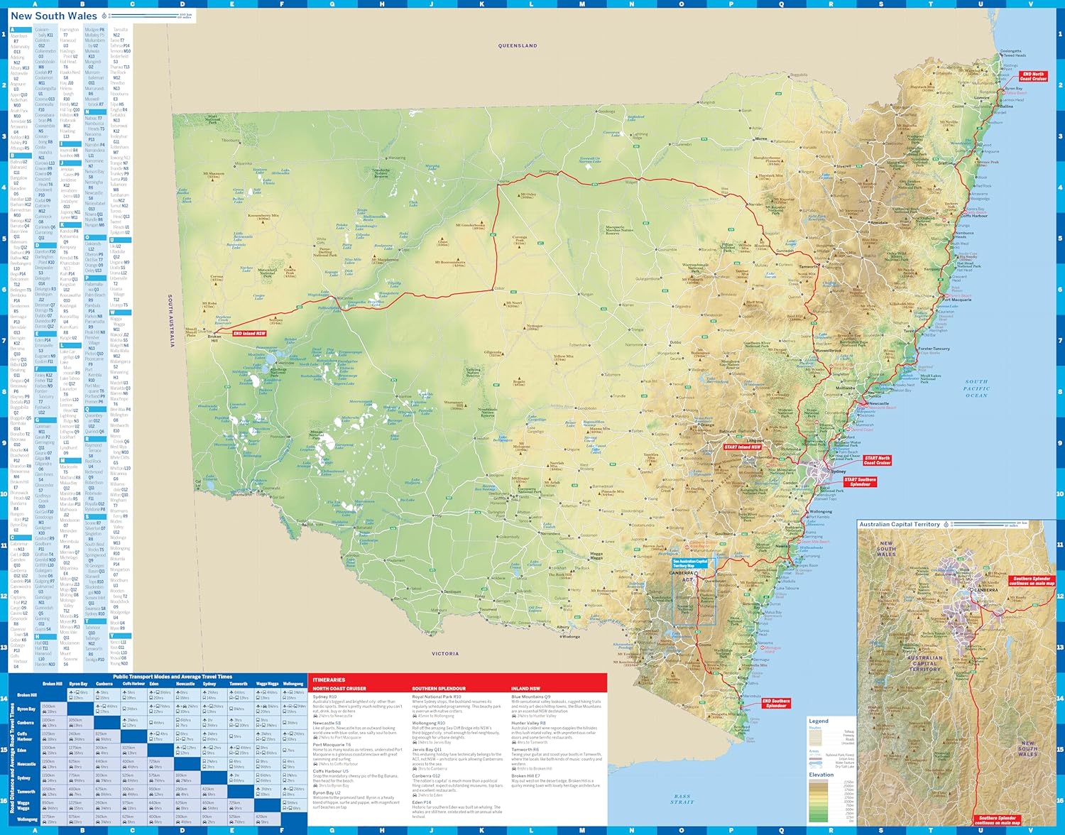 Lonely Planet New South Wales & ACT Planning Map