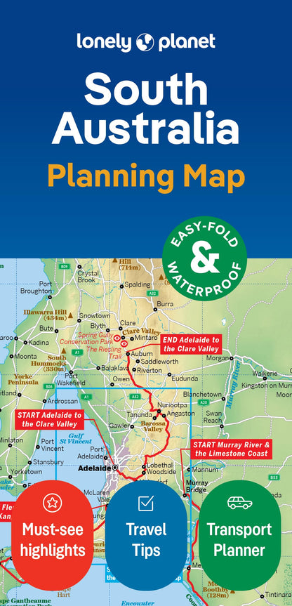 Lonely Planet South Australia Planning Map