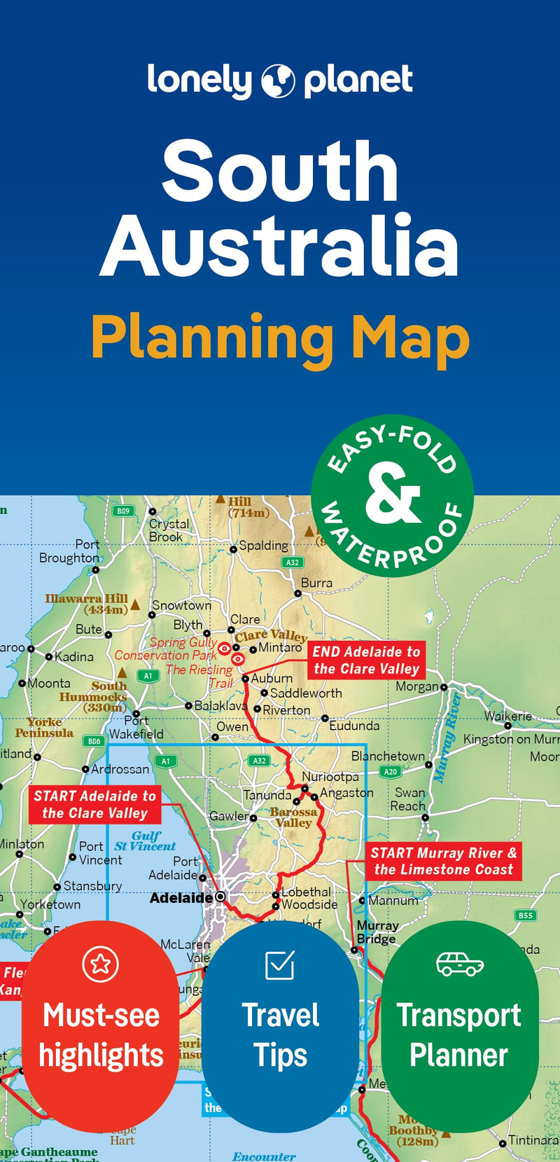 Lonely Planet South Australia Planning Map