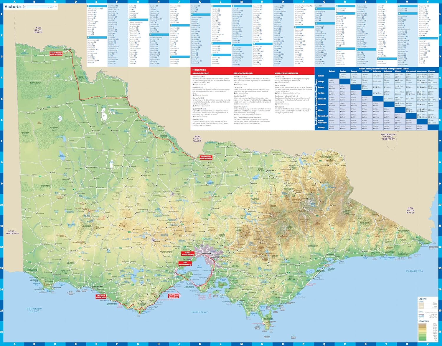 Lonely Planet Victoria Planning Map
