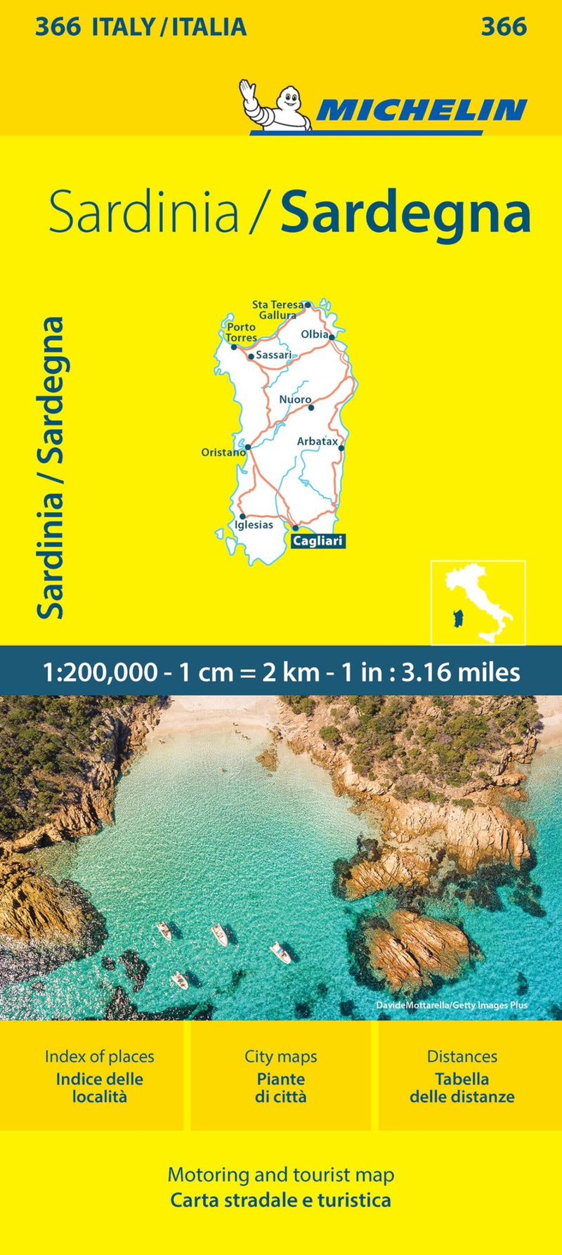 Sardinia - Michelin Local Map 366