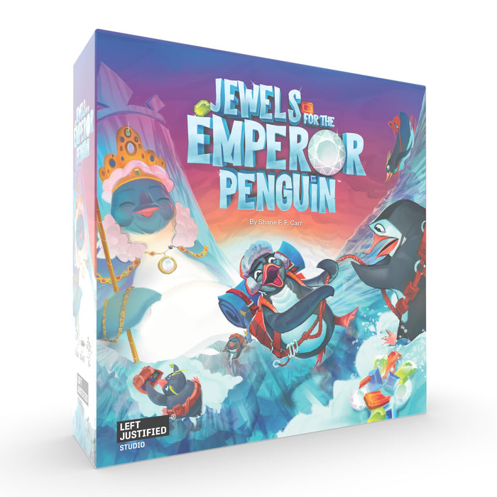 Jewels for The Emperor Penguin • Approachable Board Game • Easy to Learn & Fun to Play • 2–5 Players • Ages 9+