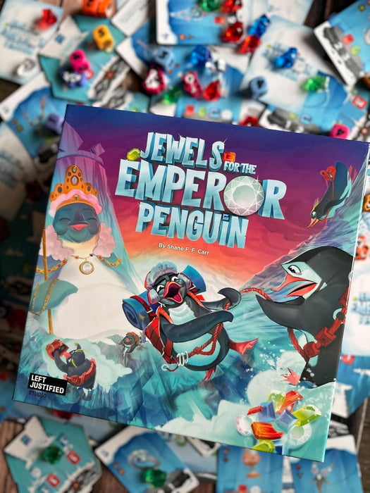 Jewels for The Emperor Penguin • Approachable Board Game • Easy to Learn & Fun to Play • 2–5 Players • Ages 9+