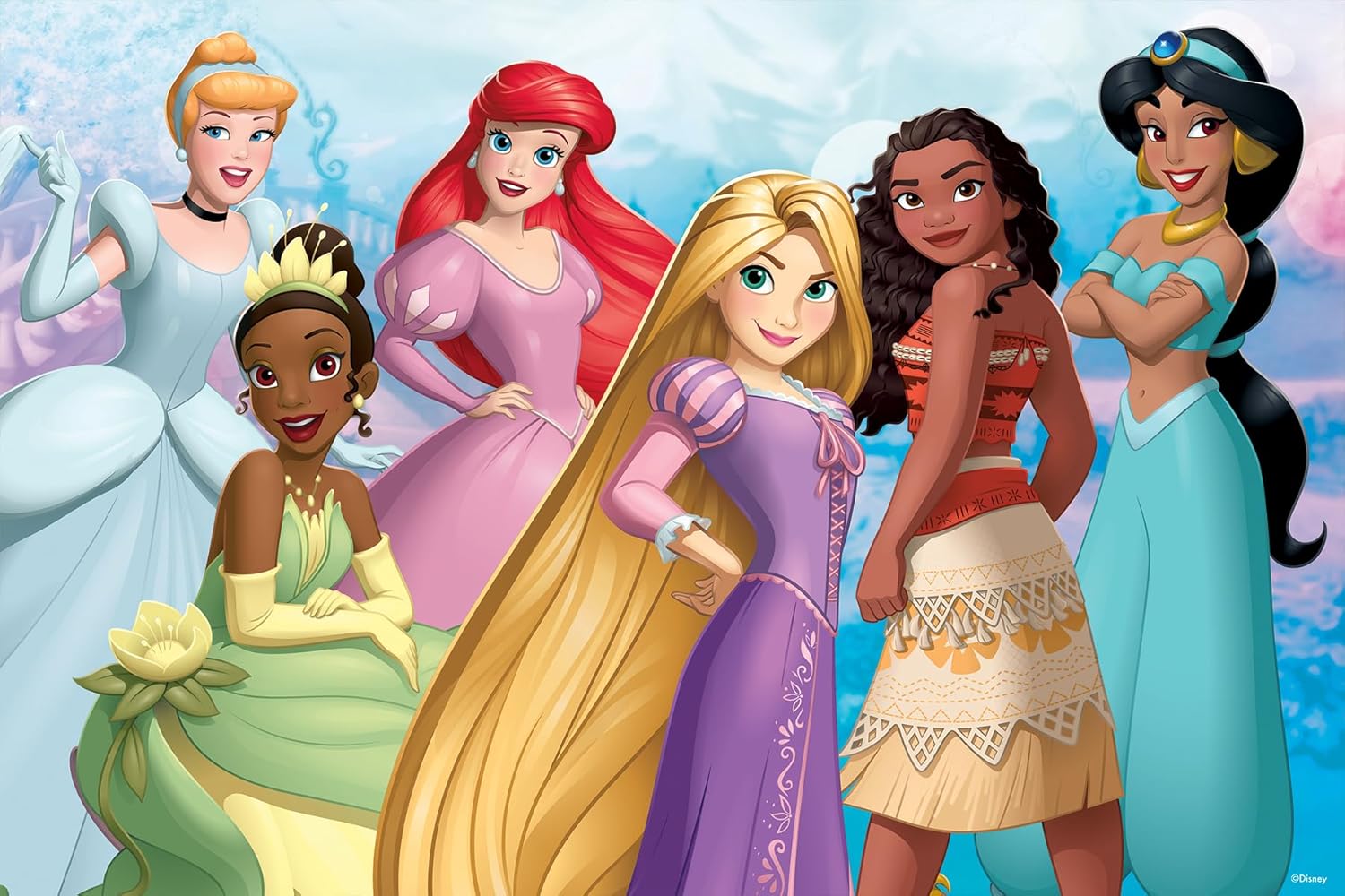 PRIME 3D | Disney Princess Double Sided Puzzle | 3D Lenticular Jigsaw Puzzle | 46cm x 31cm - 200 pcs | Games & Puzzles | Ages 6+