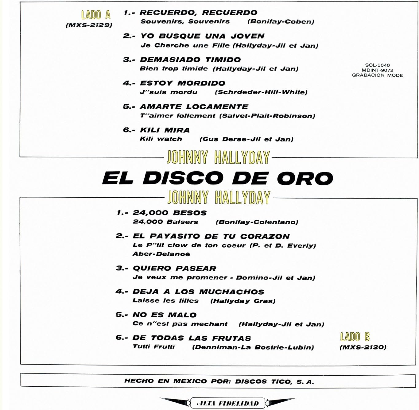 Vogue Made in Mexique: El Disco de Oro