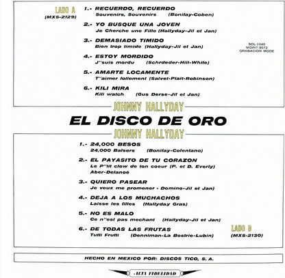 Johnny Hallyday: Made In Mexique - El Disco De Oro