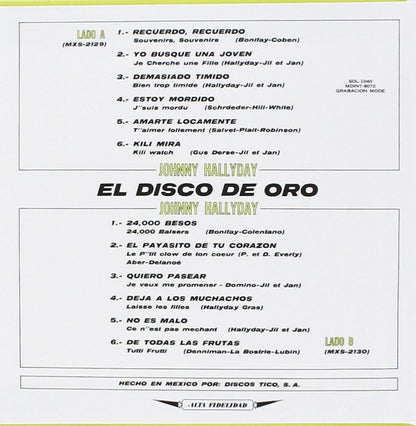 Johnny Hallyday: Made In Mexique - El Disco De Oro