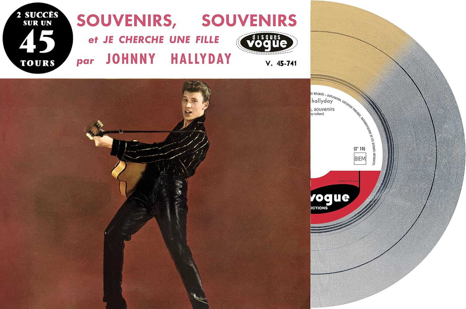 EP 2 SUCCES POUR UN 45 TOURS - SOUVENIRS. SOUVENIRS / JE CHERCHE UNE FILLE (GOLD/SILVER VINYL)