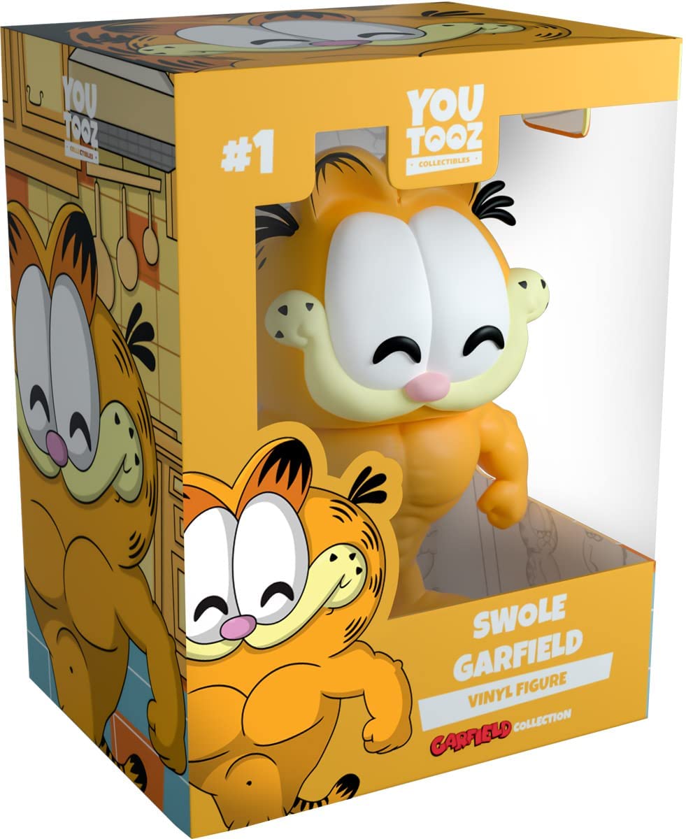 Youtooz Swole Garfield Vinyl Figure, 4.5" Youtooz Garfield Collectible, Highly Detailed Swole Garfield by Youtooz Garfield Collection