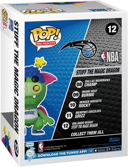Funko Pop! NBA: Mascots - Orlando - Stuff the Magic Dragon - NBA Mascots - Collectable Vinyl Figure - Gift Idea - Official Merchandise - Toys for Kids & Adults - Sports Fans