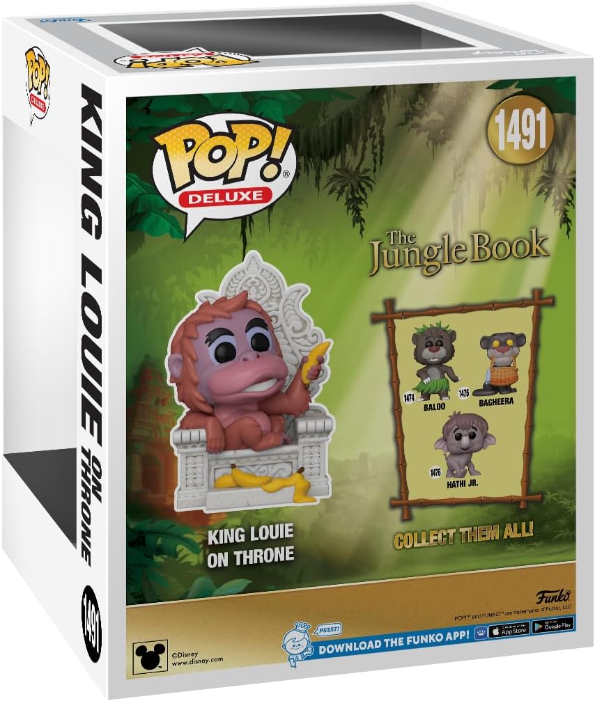 Funko Pop! Deluxe: TJB – King Louie on Throne - Jungle Book - Collectable Vinyl Figure - Gift Idea - Official Merchandise - Toys for Kids & Adults - Movies Fans - Model Figure for Collectors