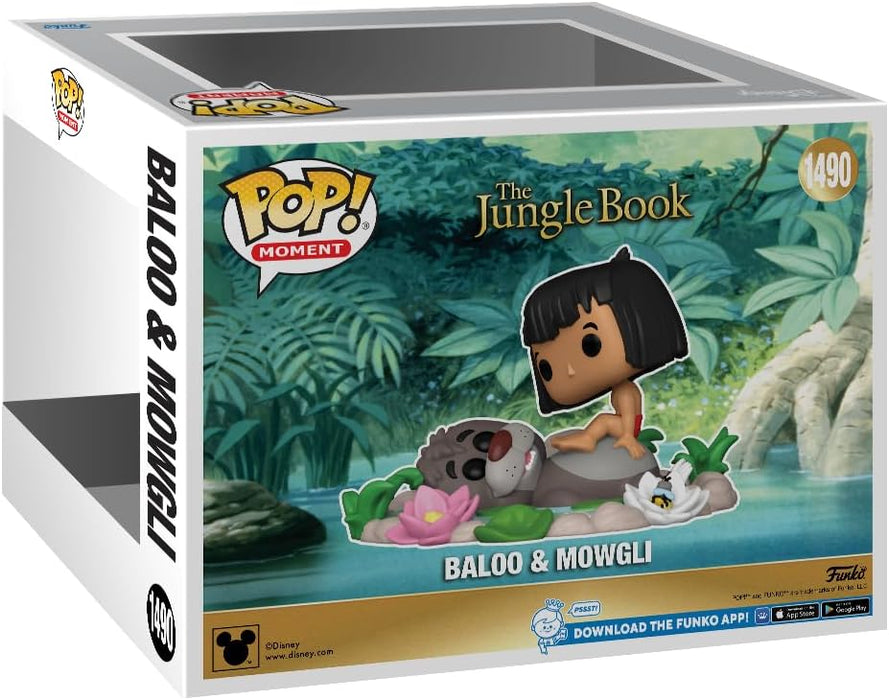Funko Pop! Moment: TJB – Baloo Bear & Mowgli - Jungle Book - Collectable Vinyl Figure - Gift Idea - Official Merchandise - Toys for Kids & Adults - Movies Fans - Model Figure for Collectors