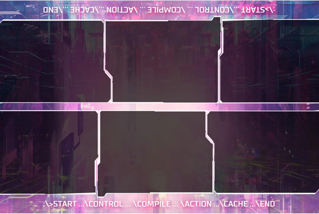 Greater Than Games: Compile: Playmat - Vinyl Neoprene Playmat to Organize Cards, Area Control Strategy Card Game Accessory, Measures 11 x 29.5 Inches