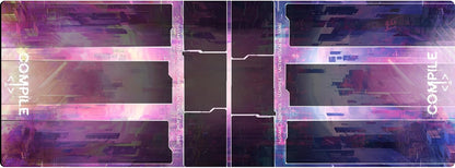 Greater Than Games: Compile: Playmat - Vinyl Neoprene Playmat to Organize Cards, Area Control Strategy Card Game Accessory, Measures 11 x 29.5 Inches