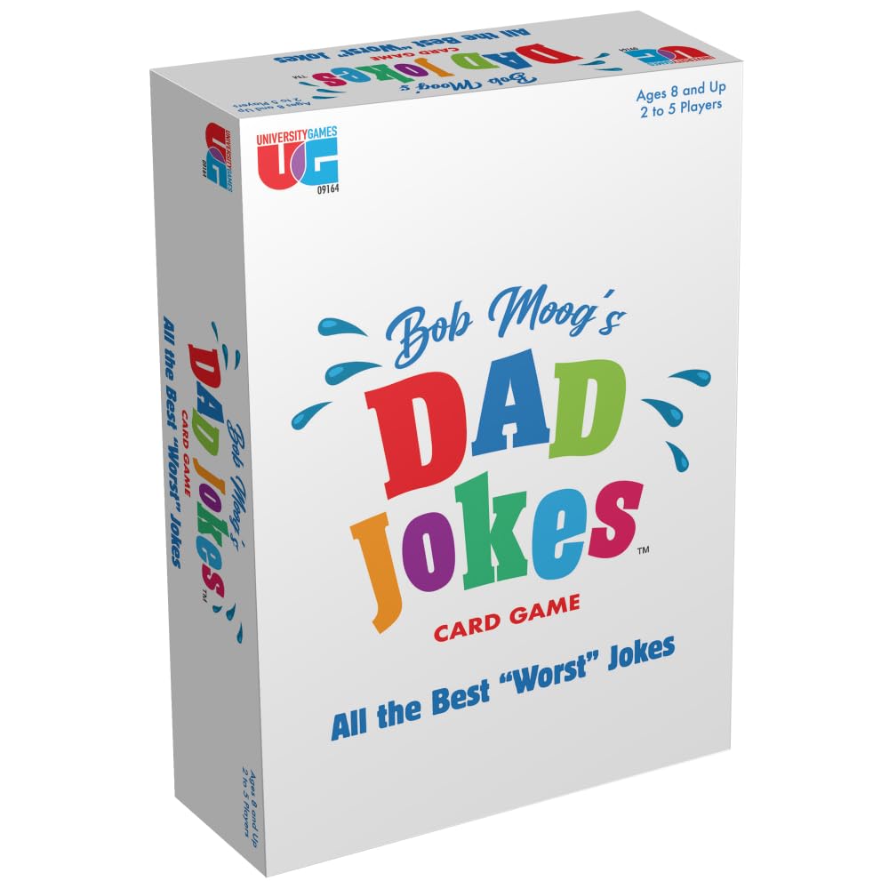 University Games, Bob Moog's Dad Jokes passendes Kartenspiel, perfekt für Spieleabend, ab 8 Jahren, 2-6 Spieler