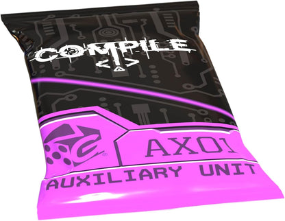 Greater Than Games: Compile: Aux 1, Juego de cartas de expansión, unidad auxiliar, estrategia de control de área, 3 protocolos nuevos, juega como IA, a partir de 14 años, 2 jugadores