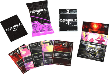Greater Than Games: Compile: Aux 1, Juego de cartas de expansión, unidad auxiliar, estrategia de control de área, 3 protocolos nuevos, juega como IA, a partir de 14 años, 2 jugadores
