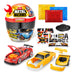 Metal Machines Speed Heroes (Red) by Zuru, 20+ Surprises, Build your own Car, Two Bodies, Lights & Sounds