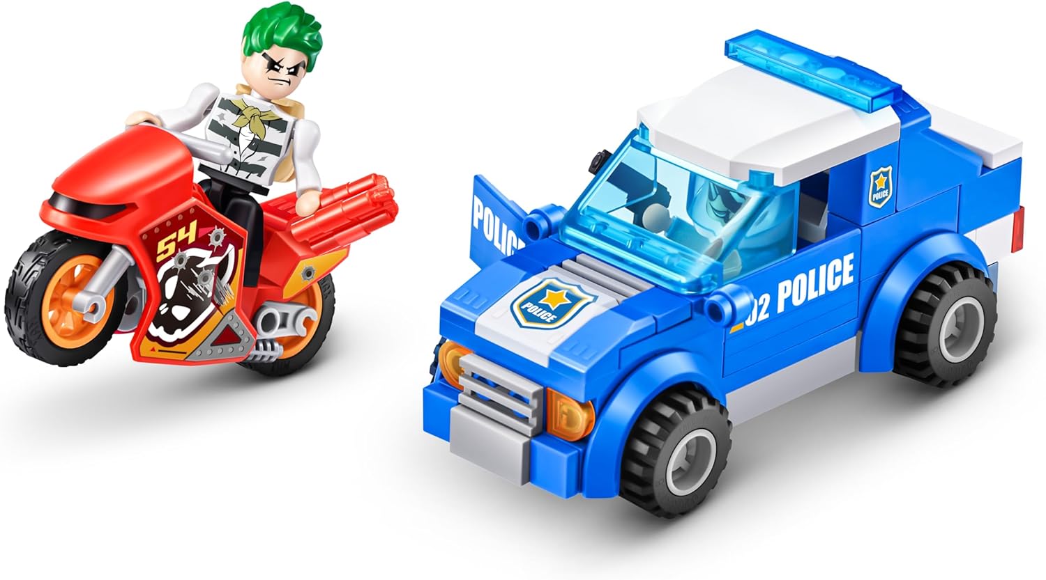 Max Build More 83164 Max Adventure Playset, Police Chase (121 pieces), Small (125 Blocks