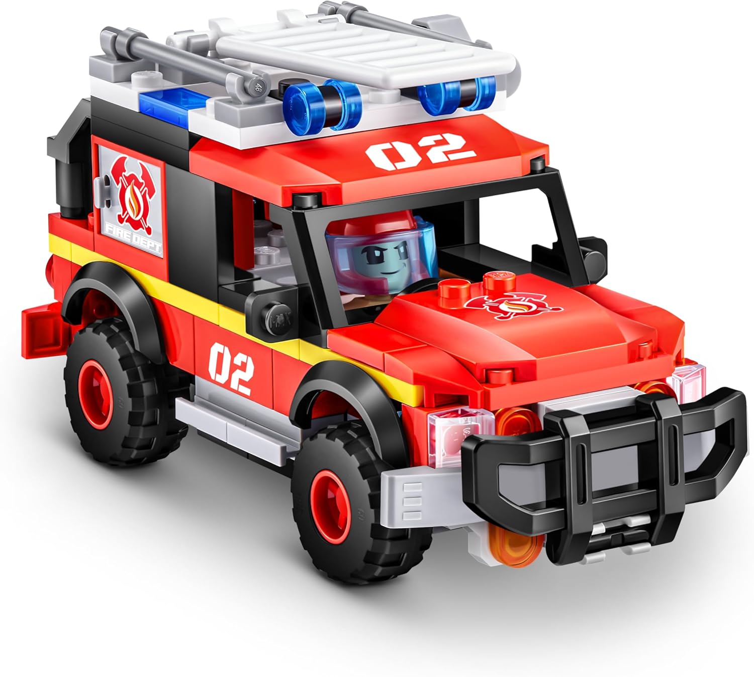 MAX Adventure Fire Rescue Playset (245 pieces) Building Bricks Toys For Kids 5+ Create Vehicles and More Unbox Discover, Major Brand Compatible Fire Rescue (245 Pieces)
