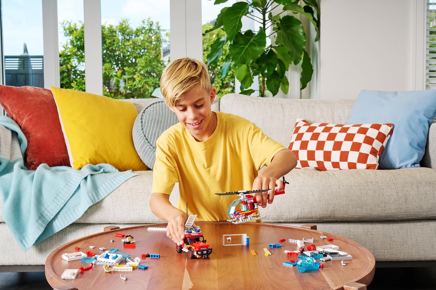 MAX Adventure Fire Rescue Playset (245 pieces) Building Bricks Toys For Kids 5+ Create Vehicles and More Unbox Discover, Major Brand Compatible Fire Rescue (245 Pieces)